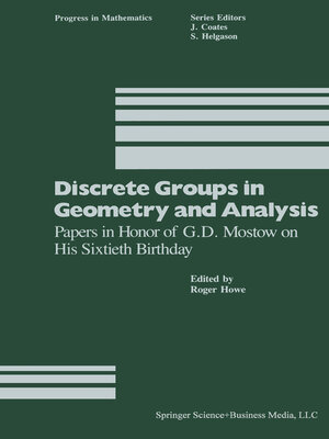 cover image of Discrete Groups in Geometry and Analysis